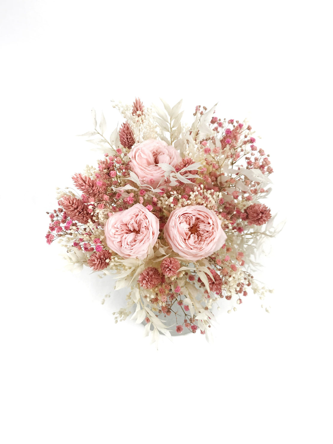 Bouquet avec roses anglaises stabilisées - Bouquet