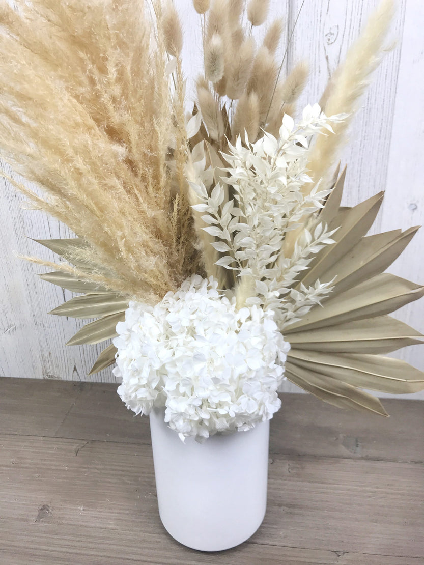 Bouquet avec fleurs de pampas séchées - Bouquet