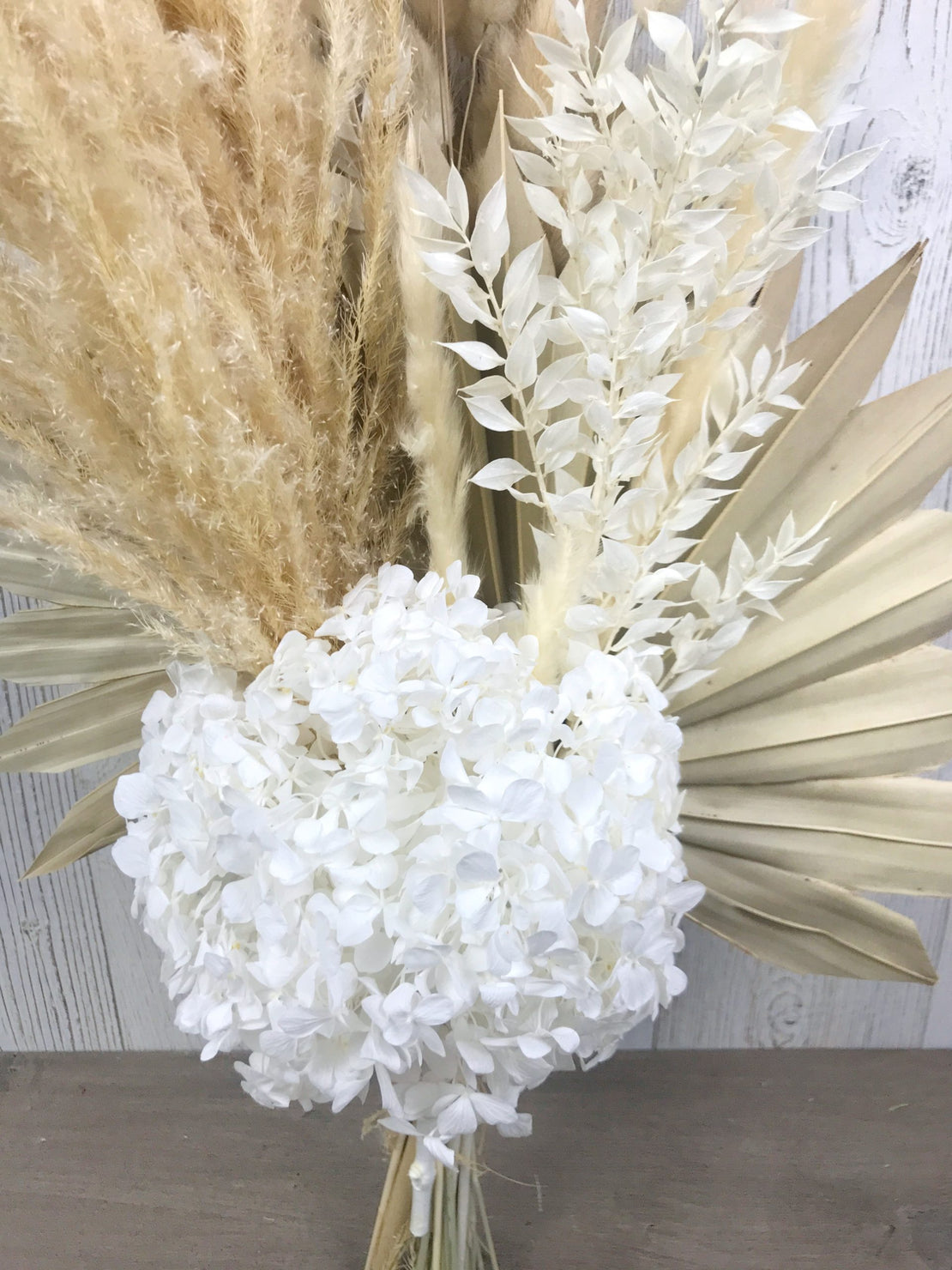 Bouquet avec fleurs de pampas séchées - Bouquet