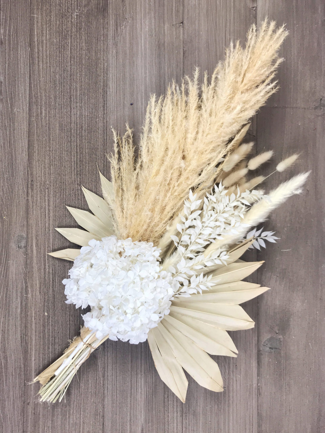 Bouquet avec fleurs de pampas séchées - Bouquet