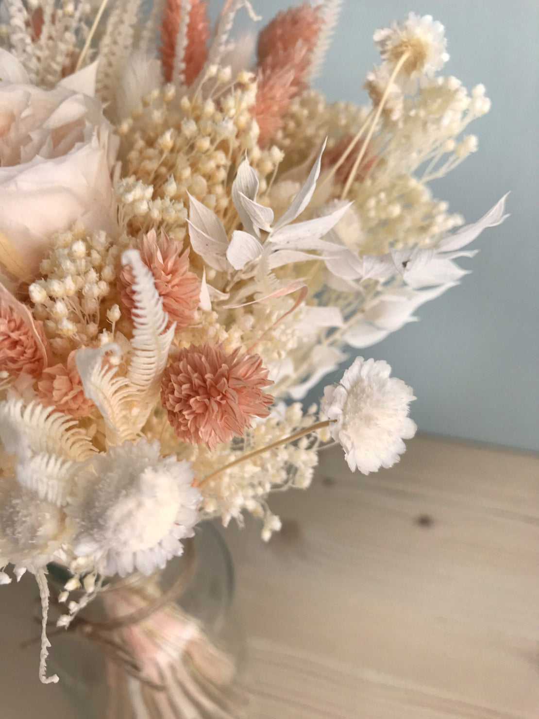 Bouquet de fleurs stabilisées