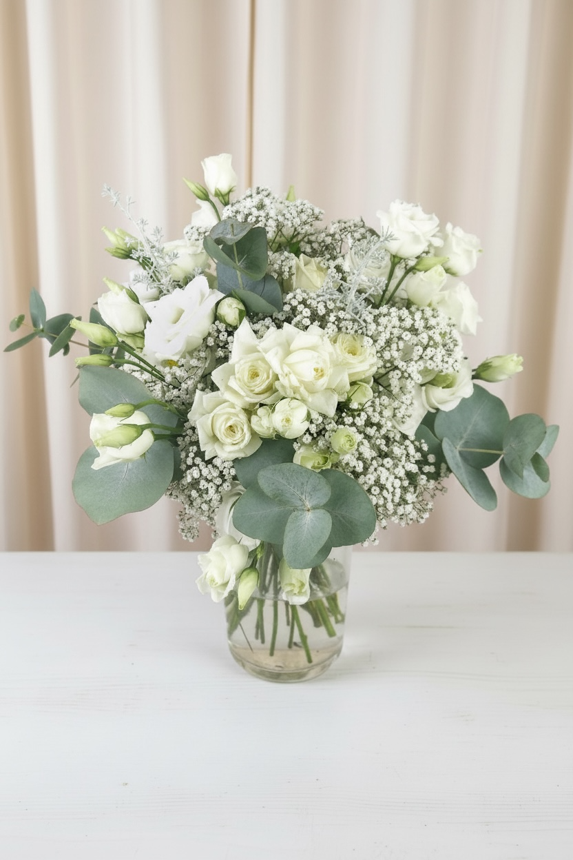 Bouquet of white flowers - Harmony Bouquet Snow Flowers