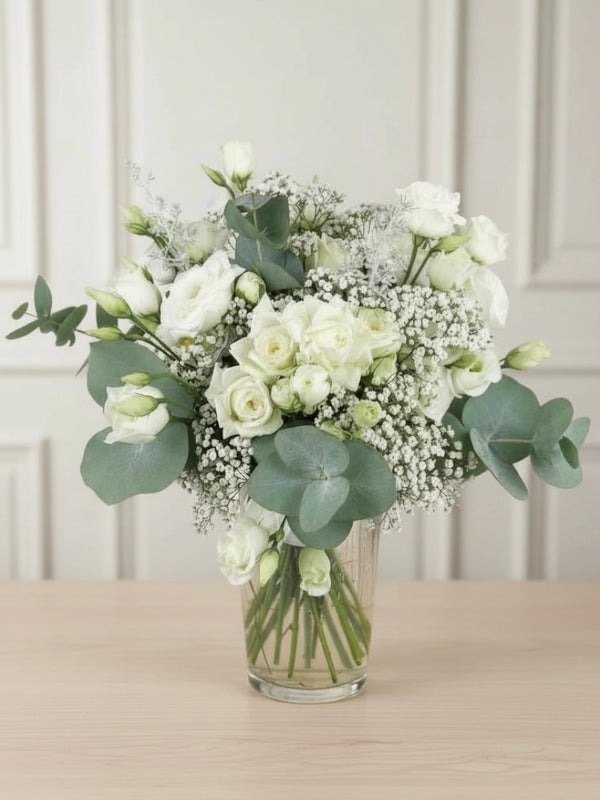Bouquet de fleurs blanches - Bouquet Harmonie Fleurs de Neige