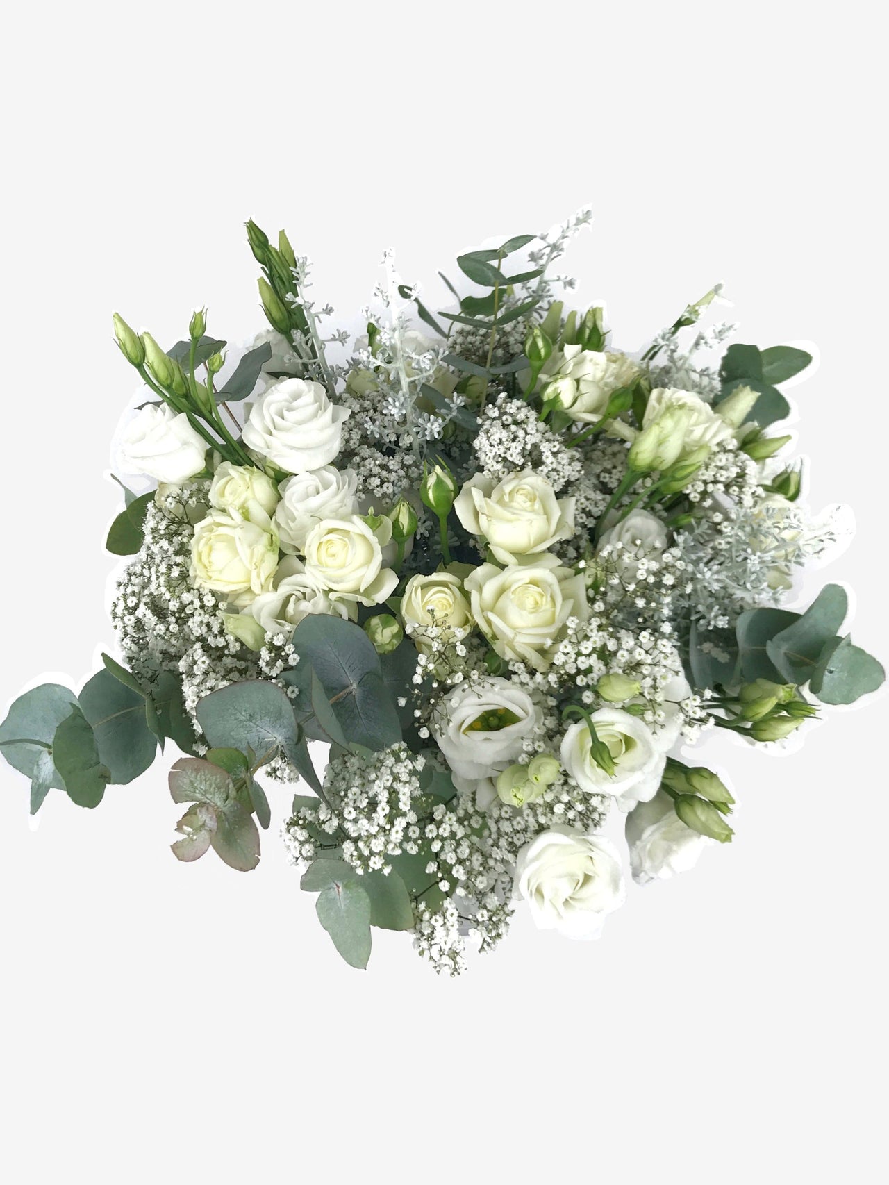 Bouquet de fleurs blanches - Grand bouquet 