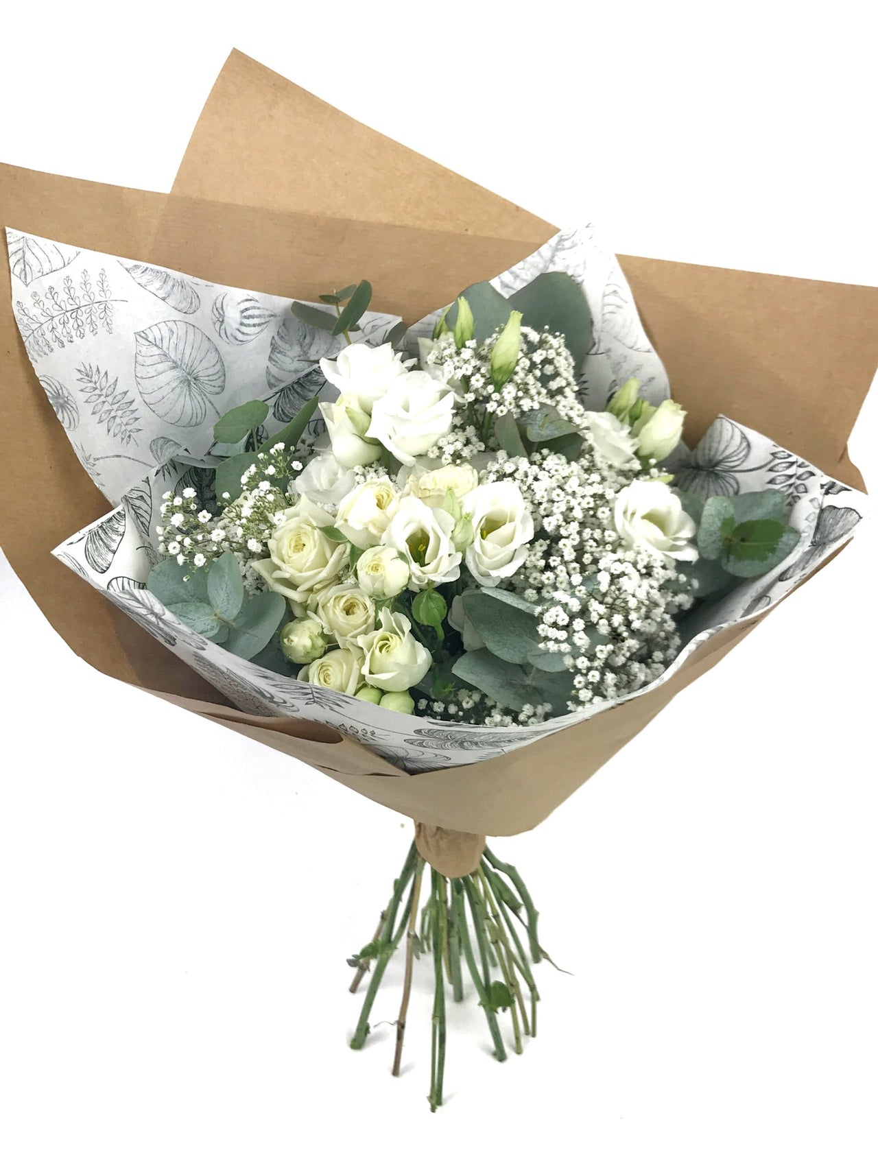Bouquet de fleurs blanches - Bouquet Harmonie Fleurs de Neige