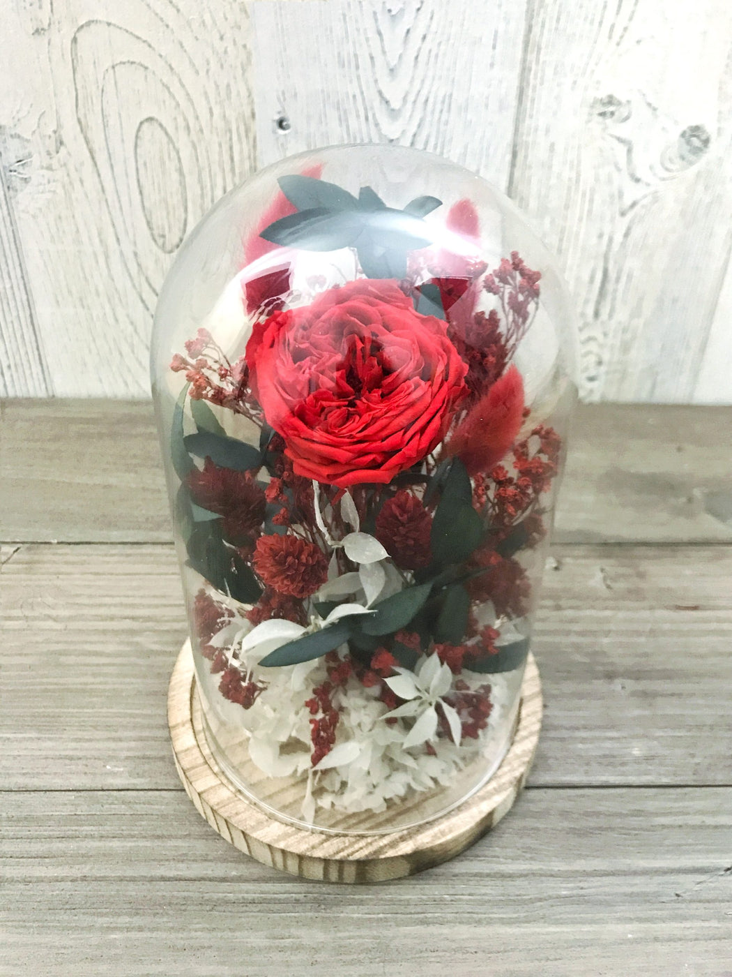 Rose Eternelle Sous Cloche Cadeau Saint-valentin, Rose Fleur