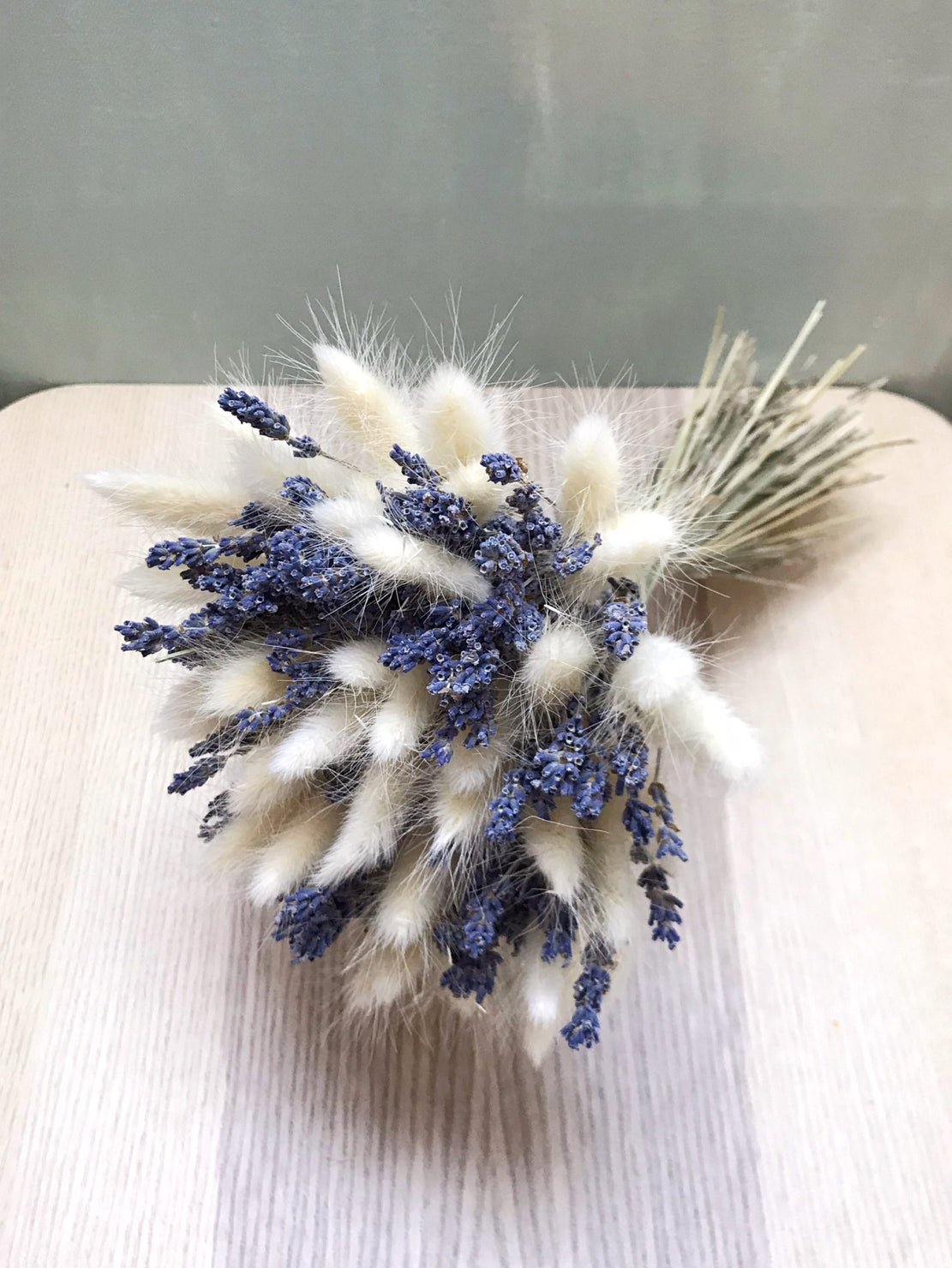 Bouquet with Dried Lavender and Lagurus - Bunny Bouquet